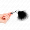 Kink - Pince À Meton Plume Noir 7 Cm
